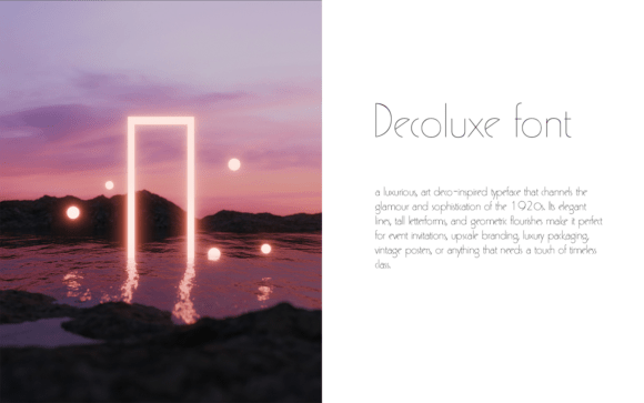 Decoluxe: A Font for Elegance and Indulgence