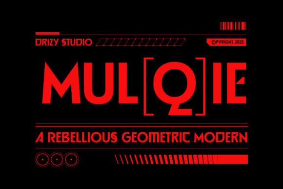 Discover Mulqie: The Bold Geometric Sans Serif Font