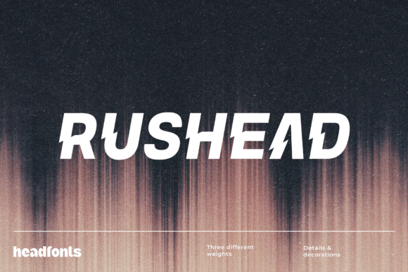 Discover Rushead: A Premium Geometric Sans Serif Font