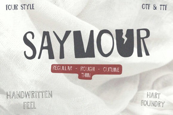 Discover Saymour: A Playful Handwritten Font for Web Design