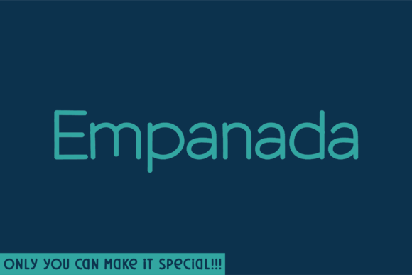 Empanada: A Natural Handwritten Font for Creative Branding