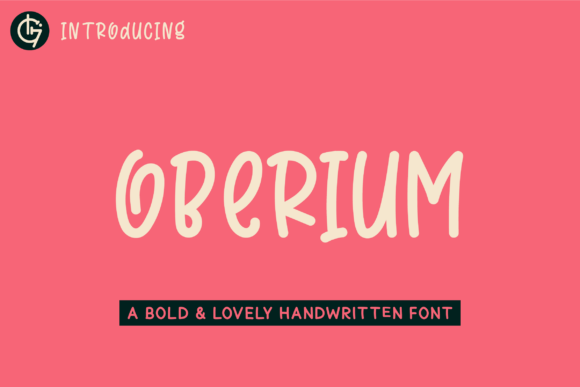 Enhance Your Brand with Oberium, the Bold Handwritten Font