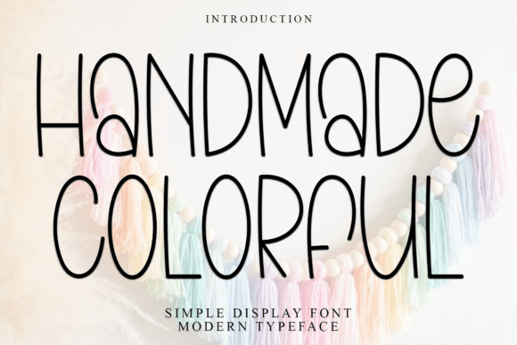Handmade Colorful: A Festive and Merry Typeface