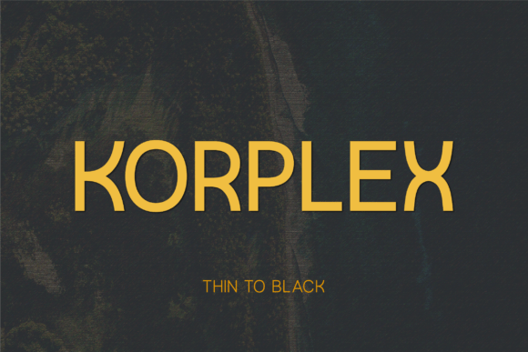 Korplex: The Perfect Sans Serif Font for Crafters and Creators