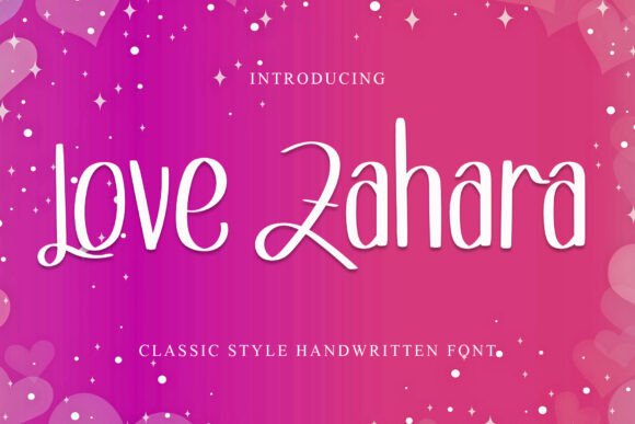 Love Zahara: Elevate Your Brand with an Elegant Font