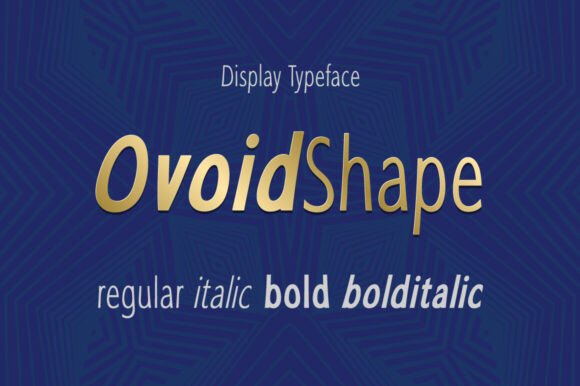 Ovoid Shape: A Modern Sans Serif Font for Web Design