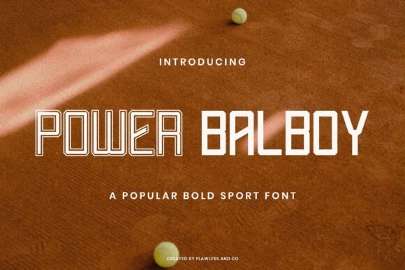 Power Balboy: The Bold Sport Font for Dynamic Designs
