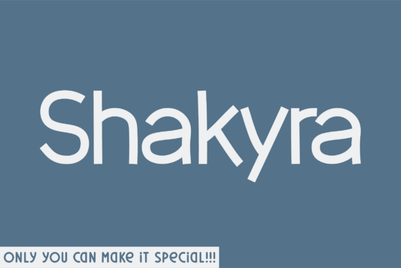 Shakyra: A Natural Sans Serif Font for Creative Crafters