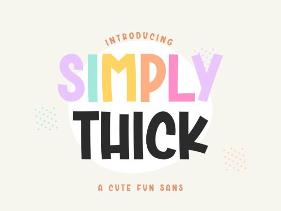 Simply Thick: A Trendy Handwritten Font for Elegant Branding