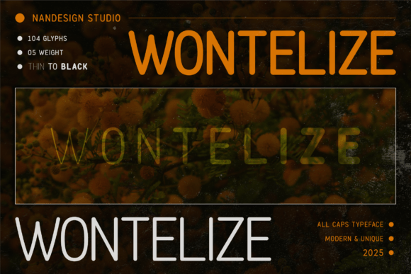 Wontelize Rounded: A Friendly and Bold Sans Serif Font